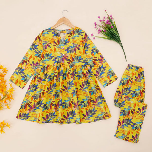 Yellow Lawn Cord Set